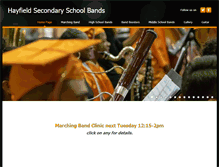 Tablet Screenshot of hayfieldbands.com